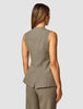 Essential Vest Long Latte