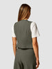 Essential Vest Short Dark Olive