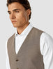 Essential Vest Almond