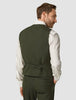 Essential Vest Moss Green Pinstripe