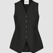 Essential Vest Long Black