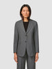 Essential Blazer Dark Grey Melange