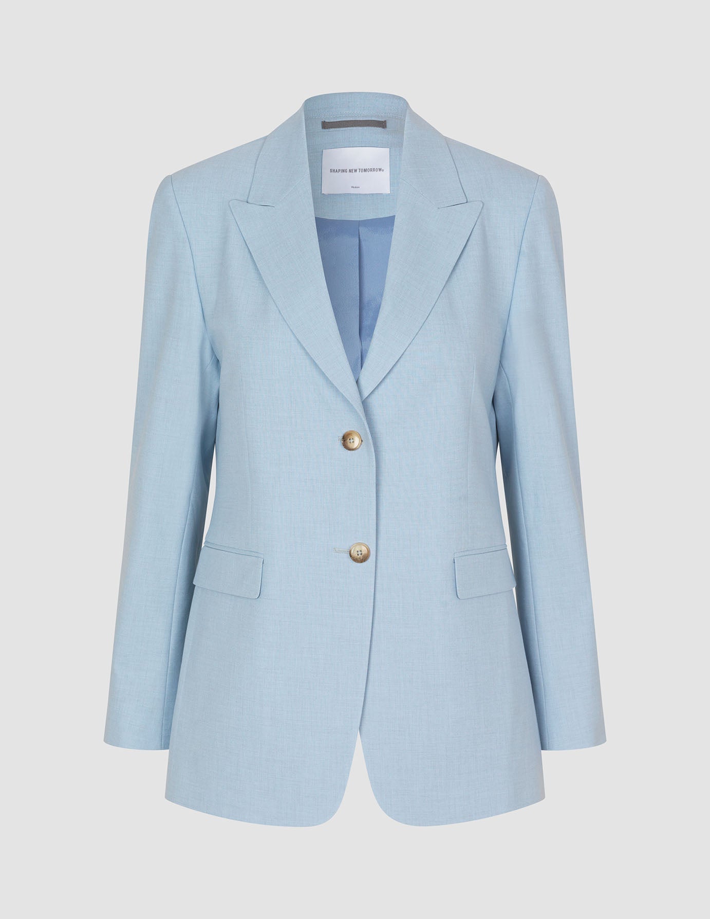 Essential Blazer Sky Blue Melange