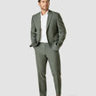 Essential Blazer Slim Green Melange