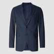 Essential Blazer Navy Melange Slim