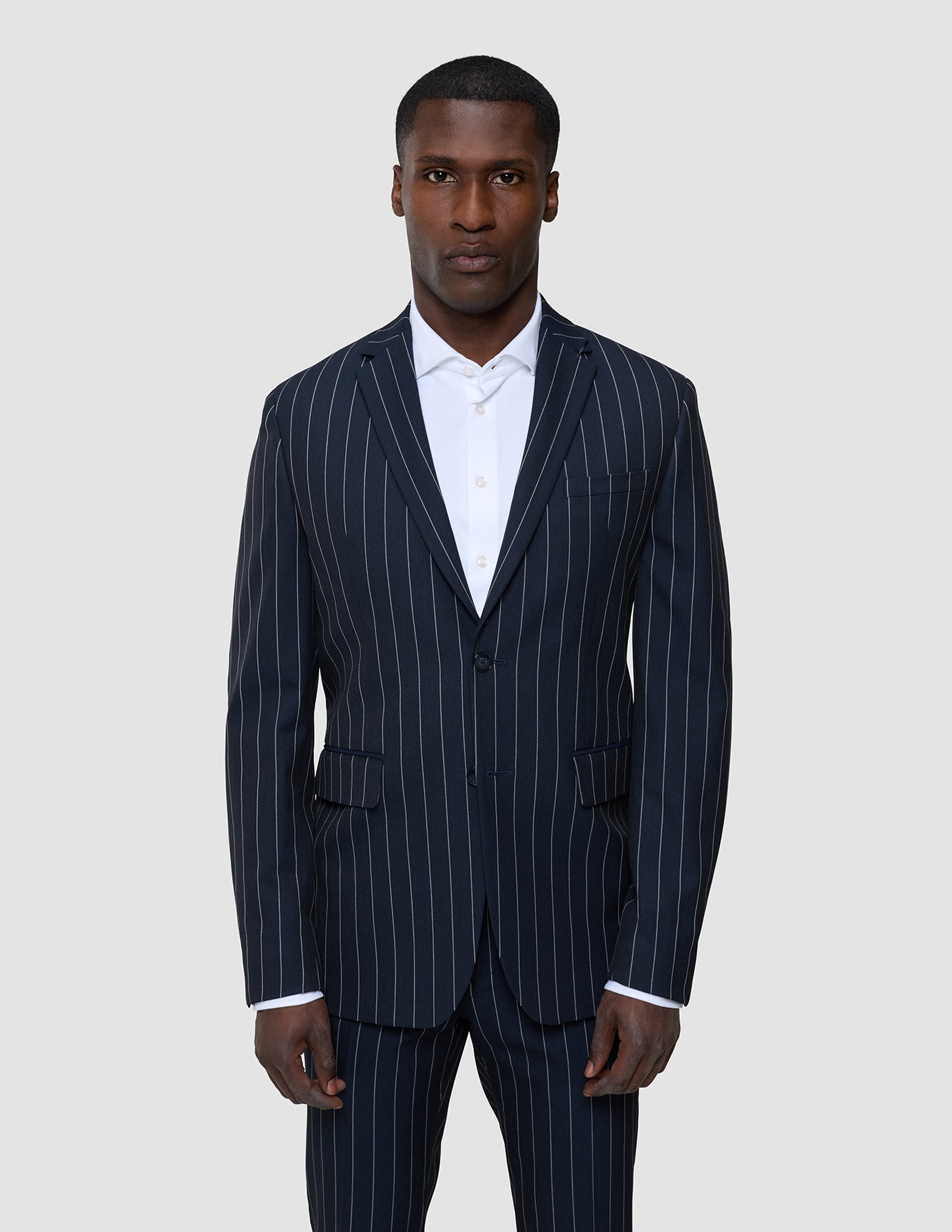 Essential Blazer Navy Stripes Regular