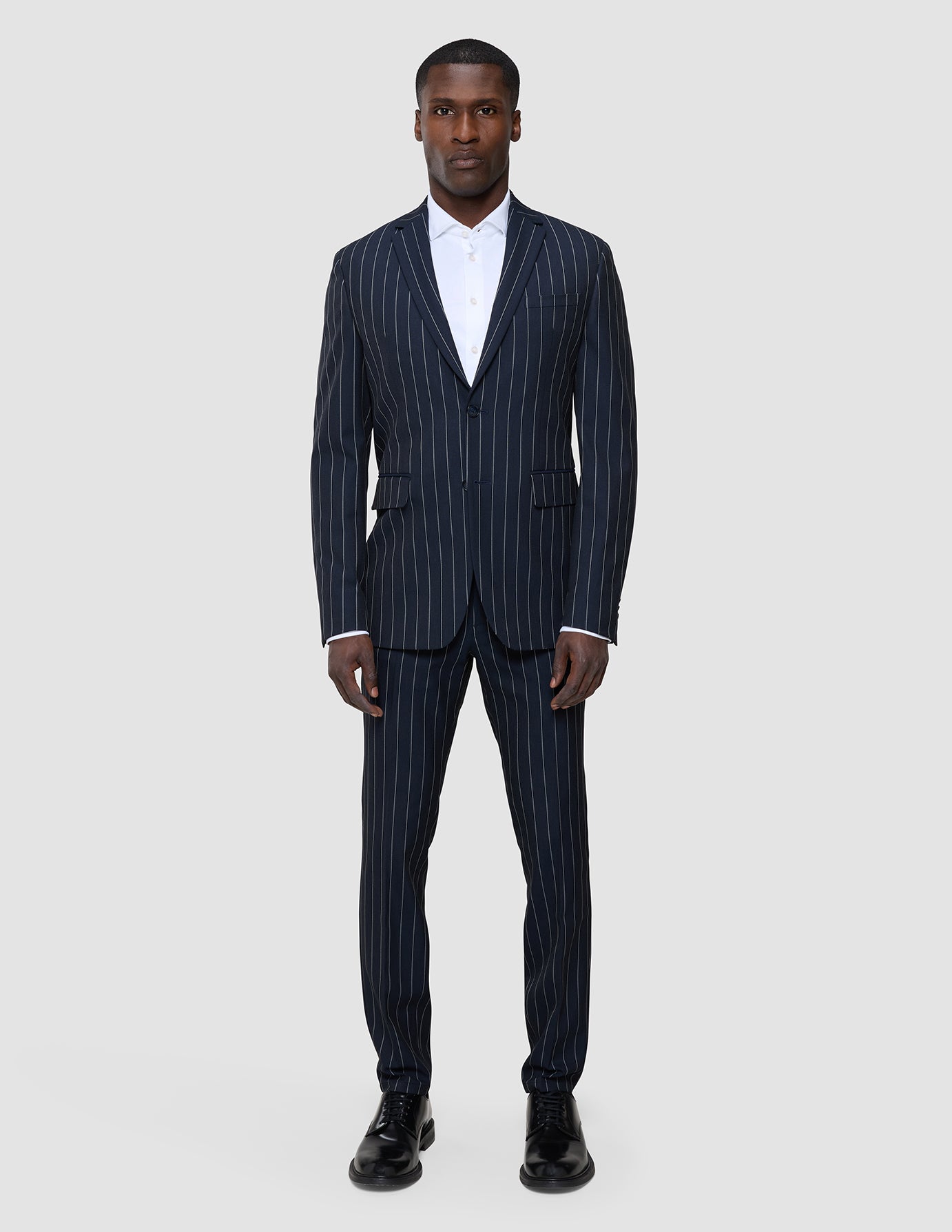 Essential Blazer Navy Stripes Regular