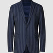 Essential Blazer Navy Stripes Slim