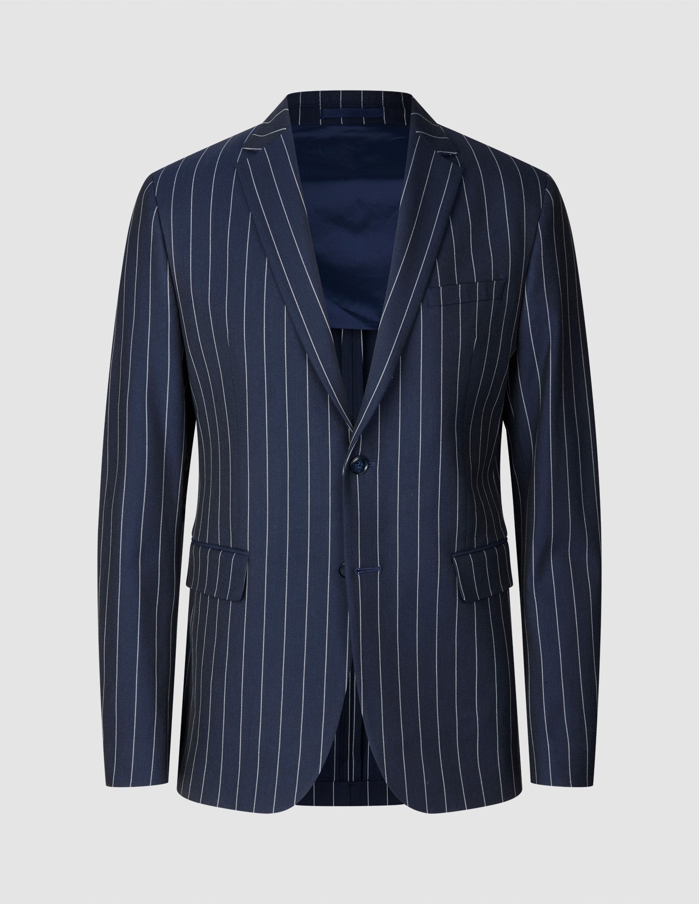 Essential Blazer Navy Stripes Slim