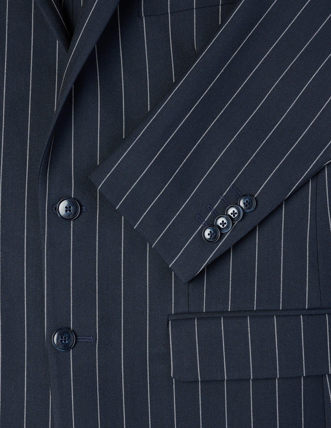 Essential Blazer Navy Stripes Slim