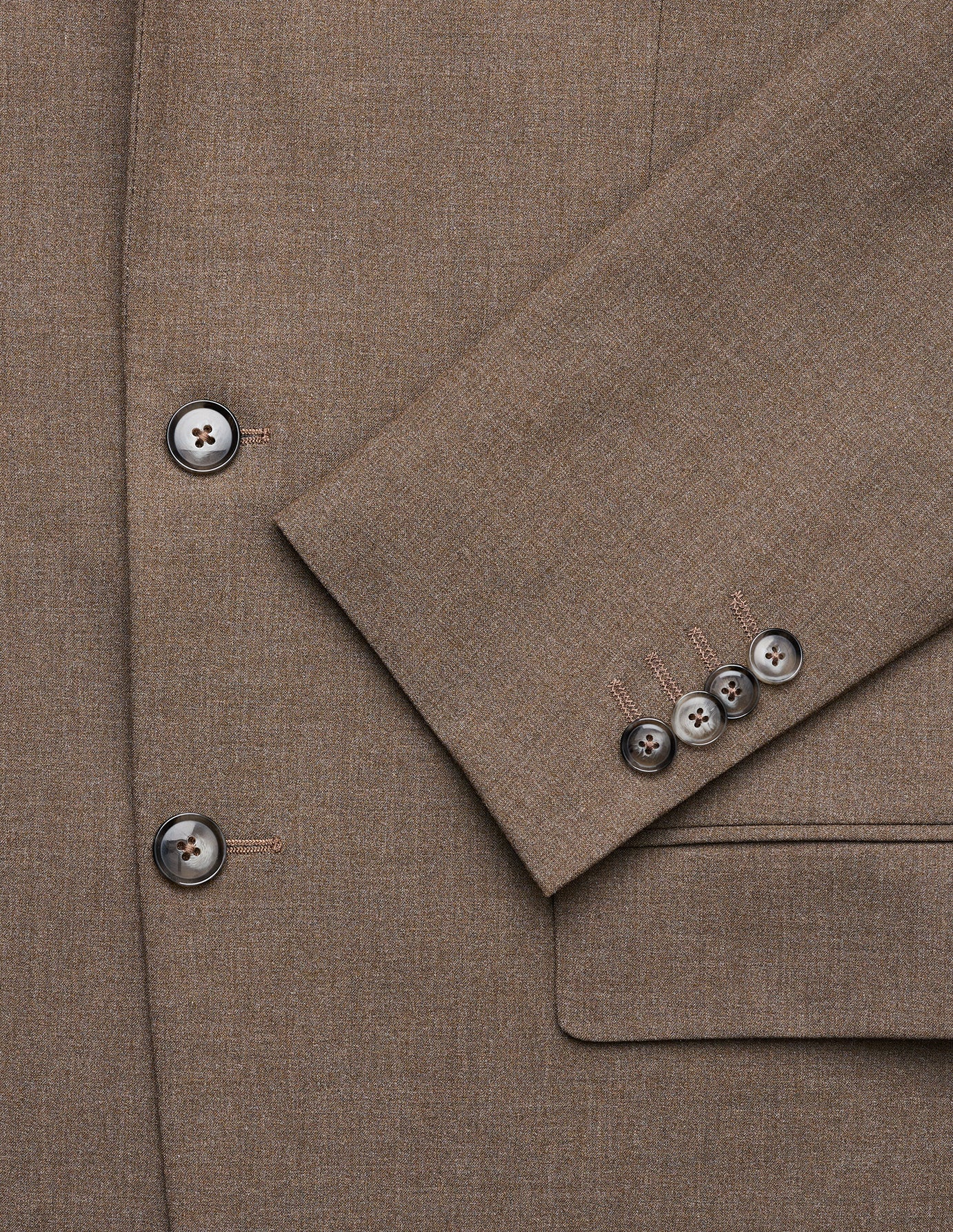 Essential Suit Saddle Brown Melange