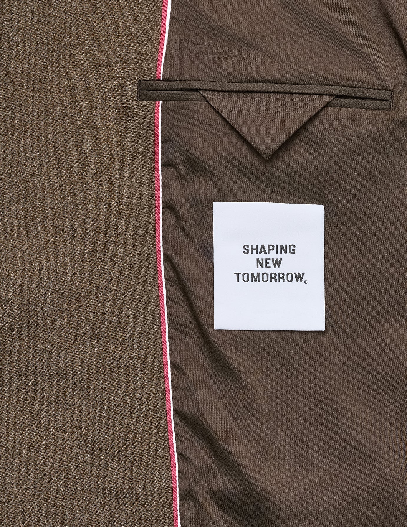 Essential Blazer Slim Saddle Brown Melange