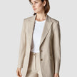 Essential Blazer Toffee Check