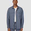 Essential Overshirt Storm Blue Melange