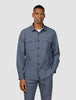 Essential Overshirt Storm Blue Melange