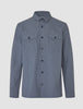 Essential Overshirt Storm Blue Melange