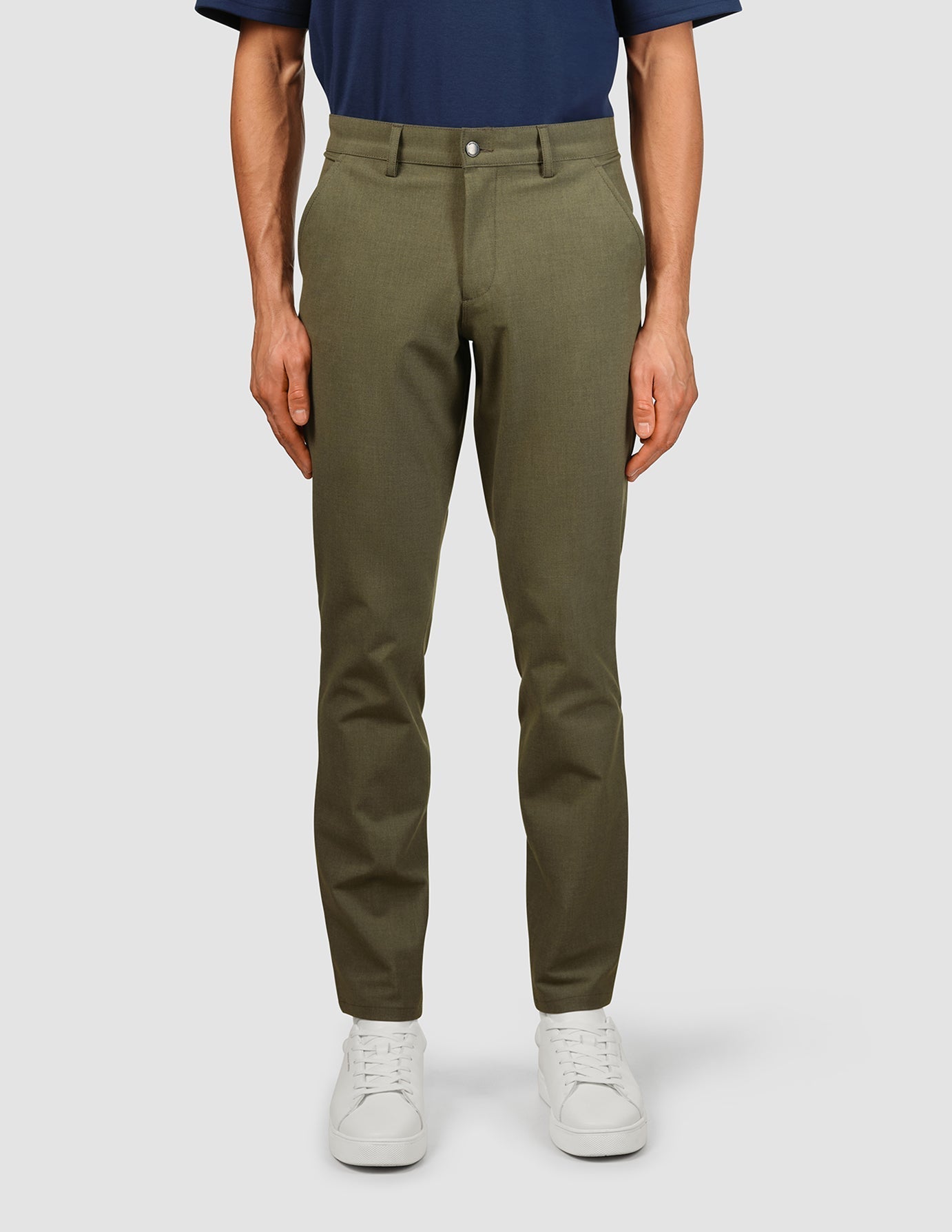 Essential Pants Regular Remote Green Melange