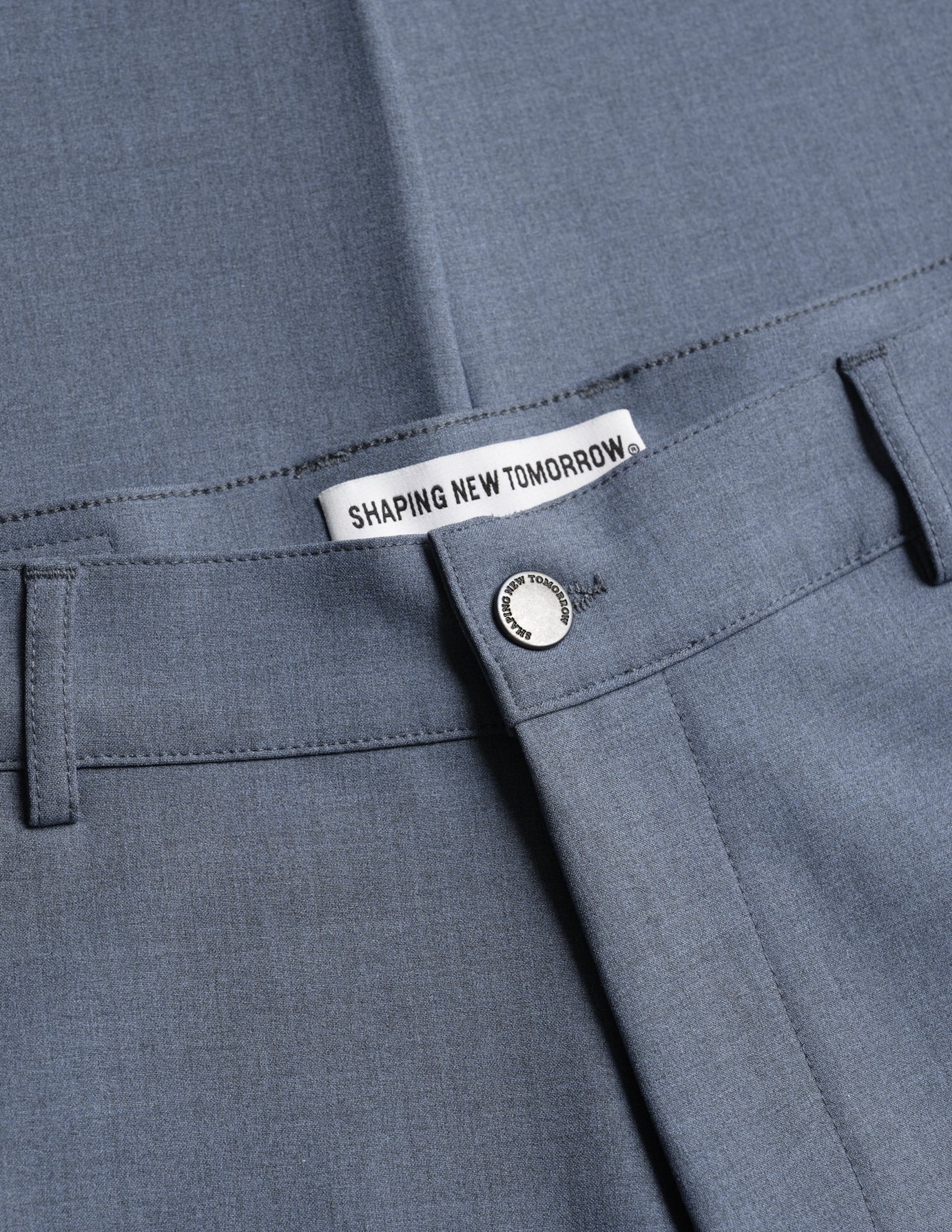 Essential Pants Regular Storm Blue Melange