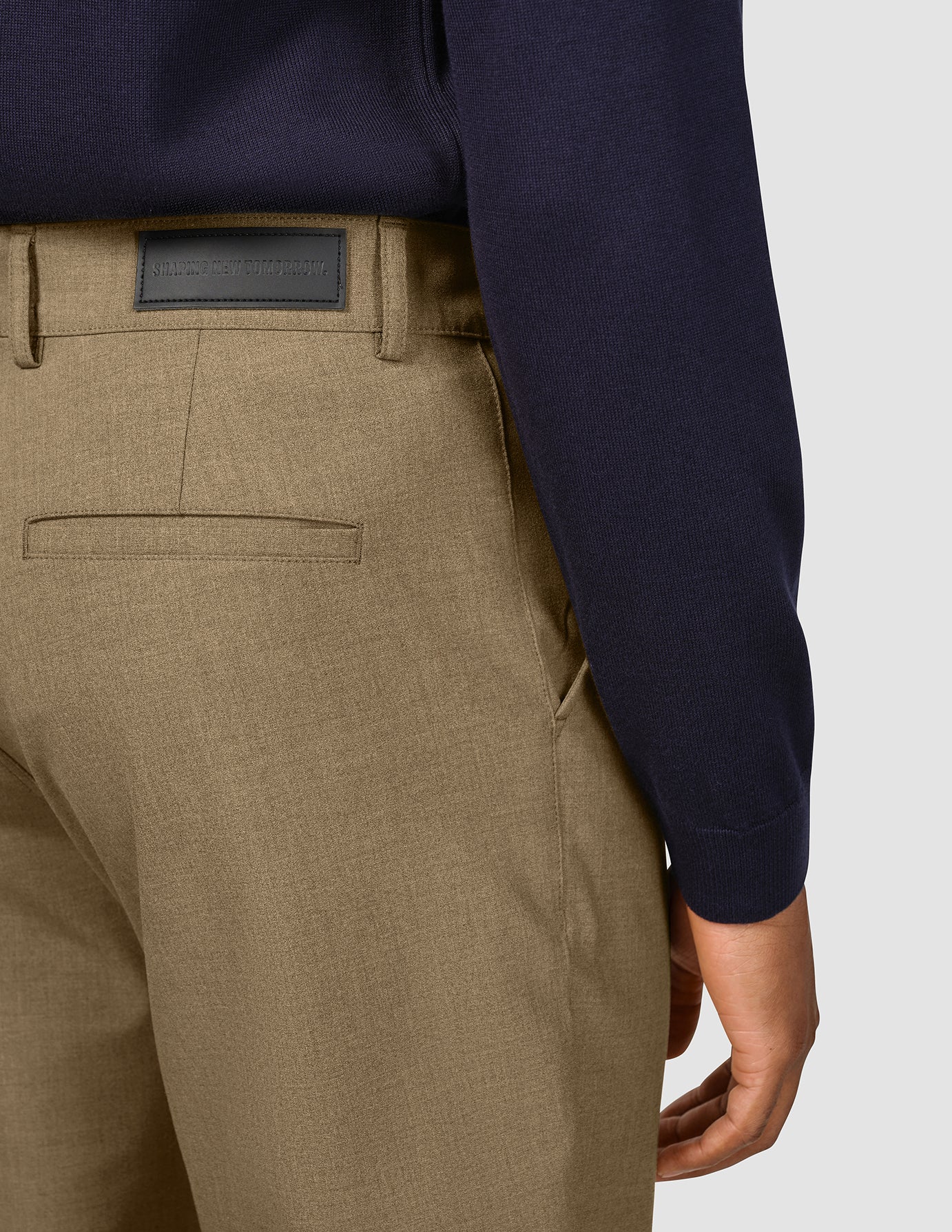 Essential Pants Regular Vintage Brown Melange