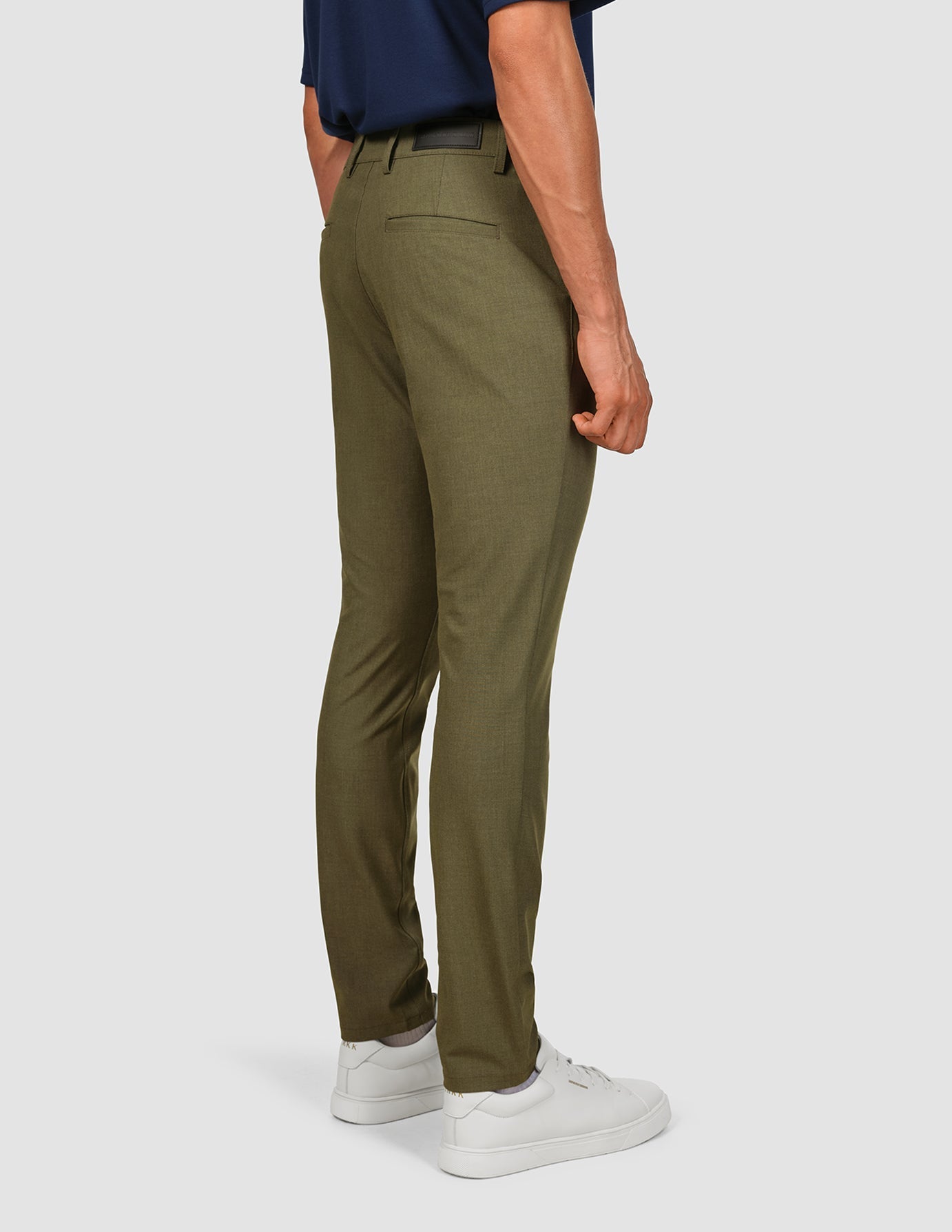 Essential Pants Slim Remote Green Melange