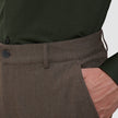 Essential Pants Slim Saddle Brown Melange