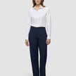 Essential Pants Straight Navy Pinstripe