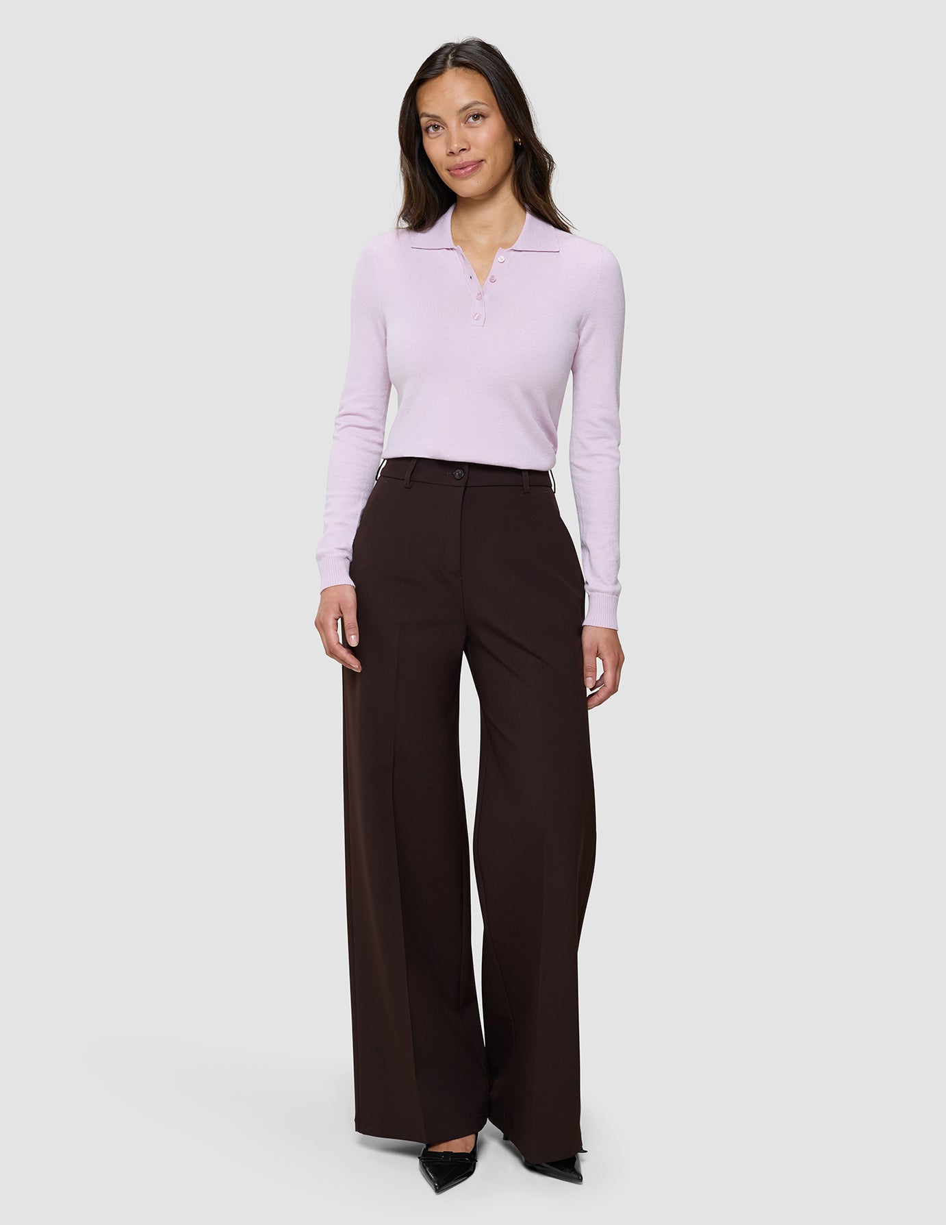 Women's Essential Pants Wide Espresso