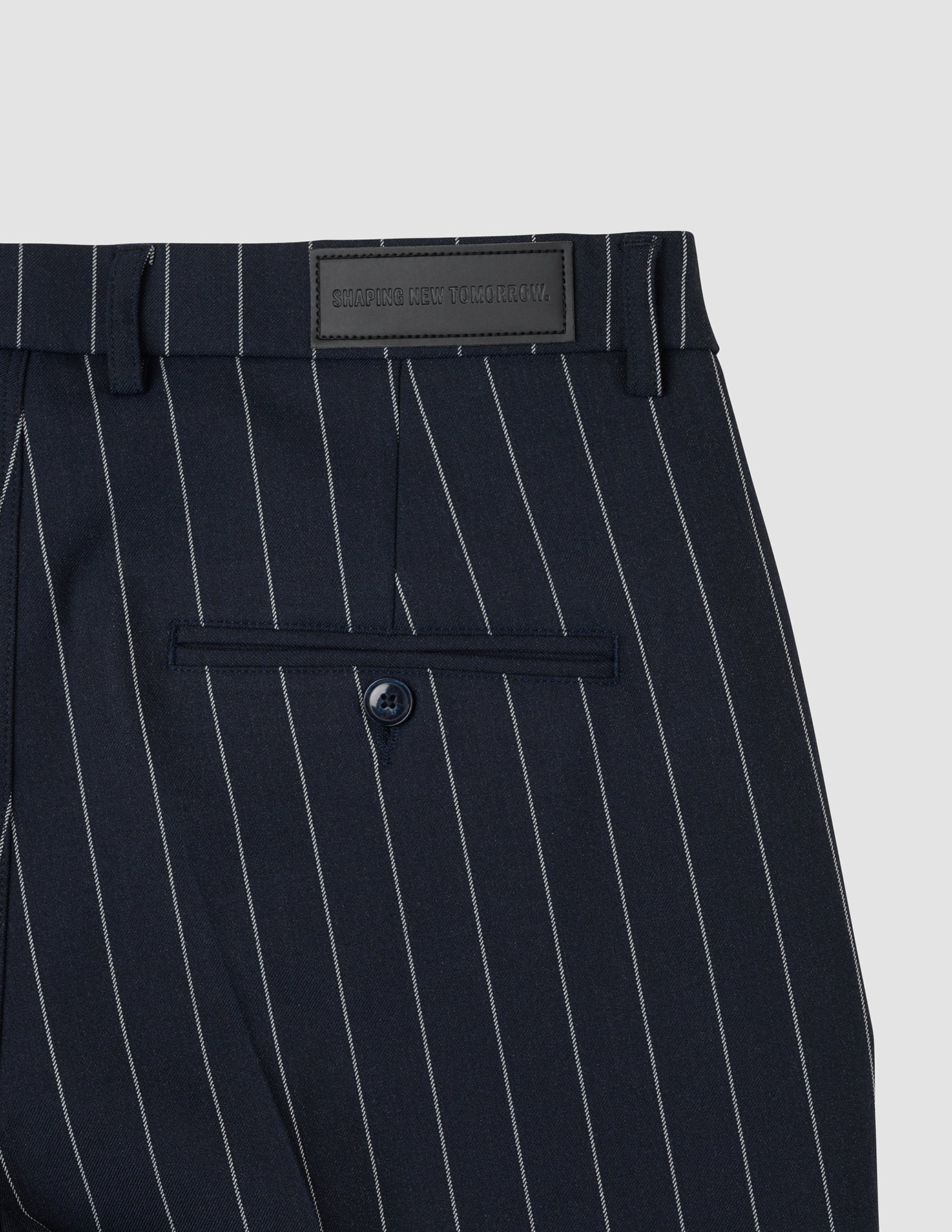 Essential Suit Pants Relaxed Fit Navy Stripes