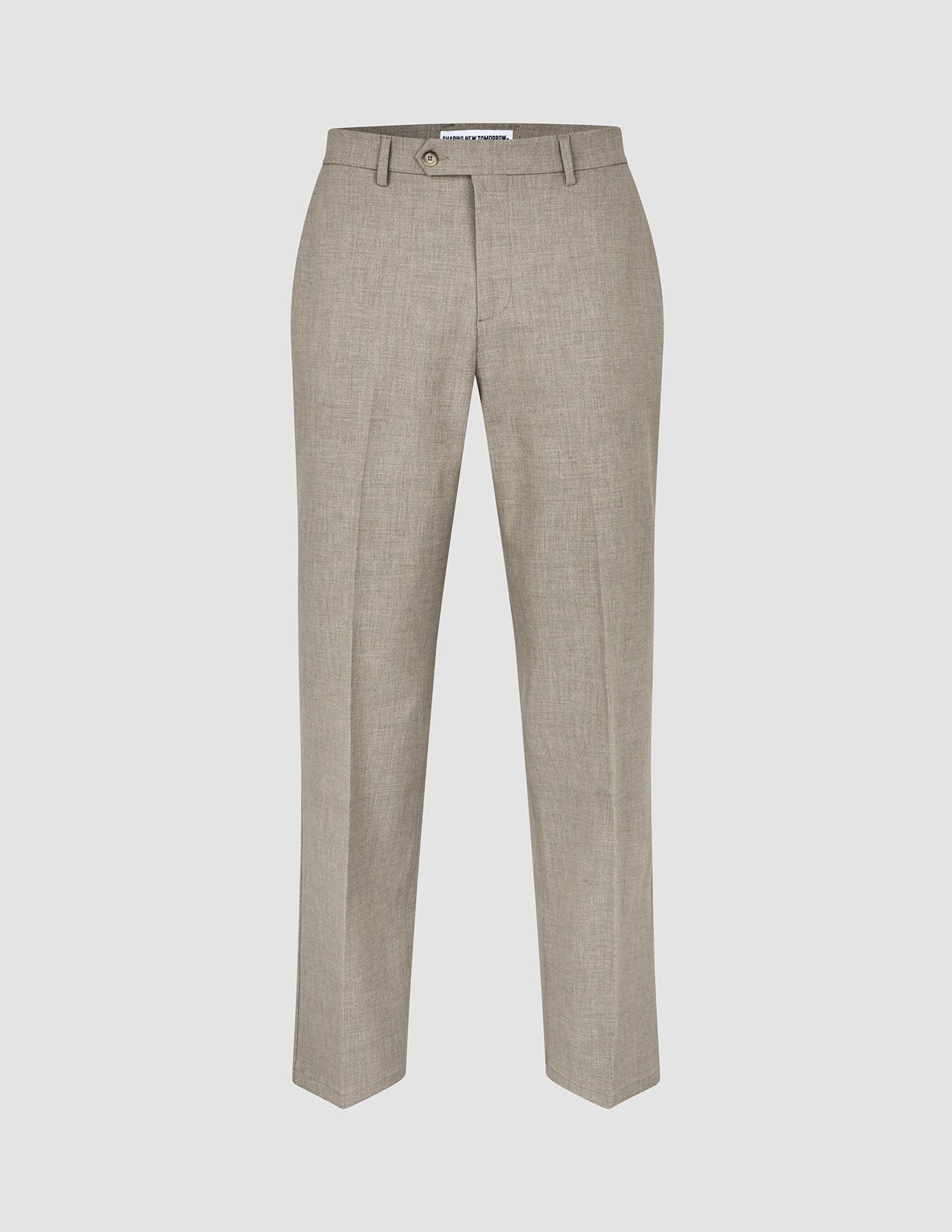 Essential Suit Pants Relaxed Fit Beige Melange