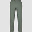 Essential Suit Pants Relaxed Fit Green Melange