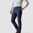 Essential Suit Pants Slim Royal Blue Check