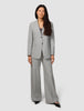 Essential Blazer Light Grey Pinstriped