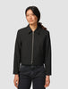 Essential Short Zip Jacket Black