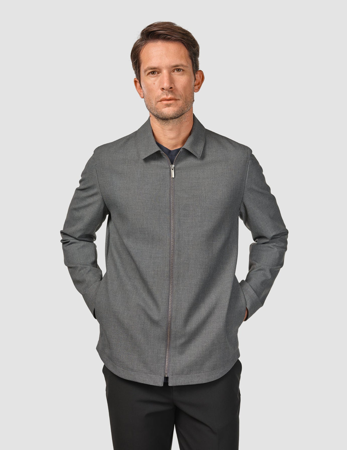 Essential Mod Jacket Essential Jacket Dark Grey Melange | SHAPING NEW TOMORROW