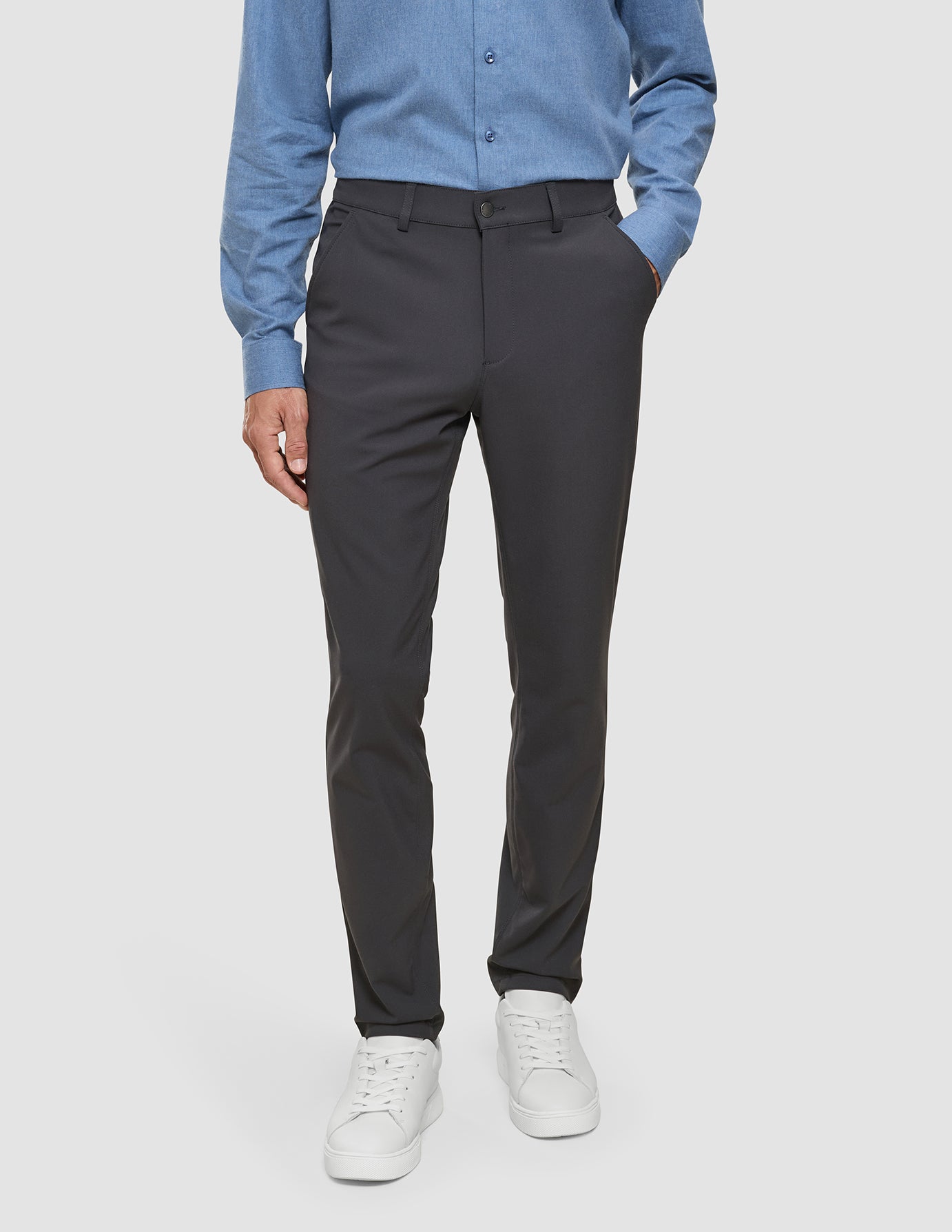 Essential Pants Slim Dark Shadow