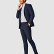 Essential Blazer Slim Navy Pinstripe