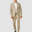 Essential Suit Pants Slim Beige Melange