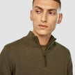 Everyday Knit Half Zip Nightfall Green