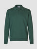 Everyday Knit Long Sleeve Polo Shadow Green