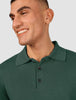 Everyday Knit Long Sleeve Polo Shadow Green