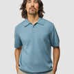 Everyday Knit Short Sleeve Polo Blue Mirage