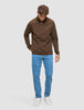 Everyday Half Zip Saddle Brown