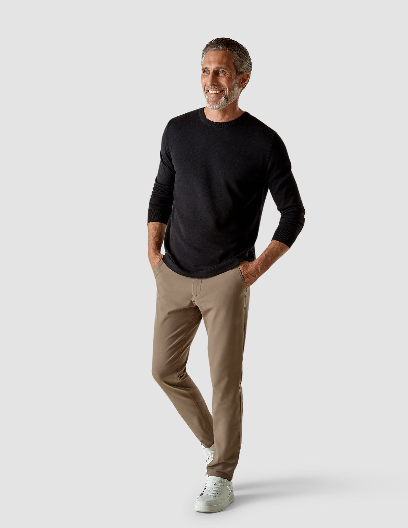 Fine Knit Crewneck Black