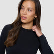 Fine Knit Crewneck Black