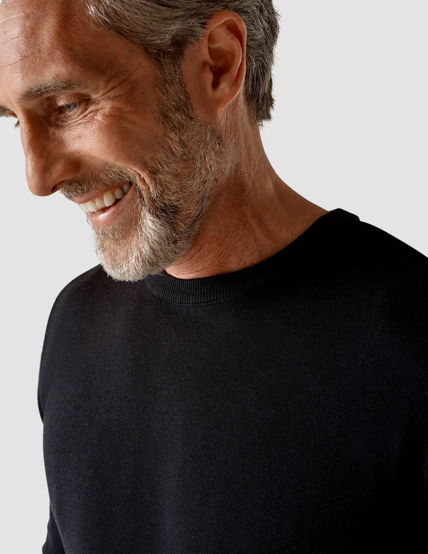 Fine Knit Crewneck Black