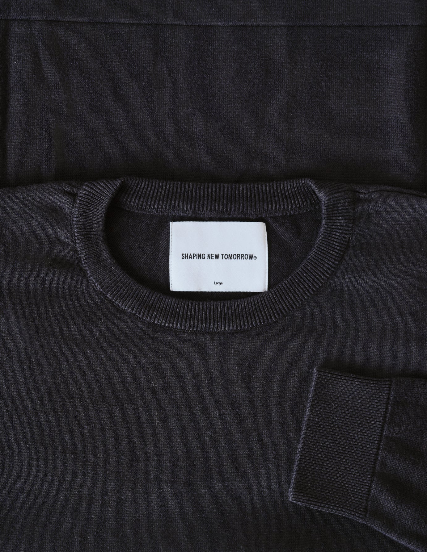 Fine Knit Crewneck Black
