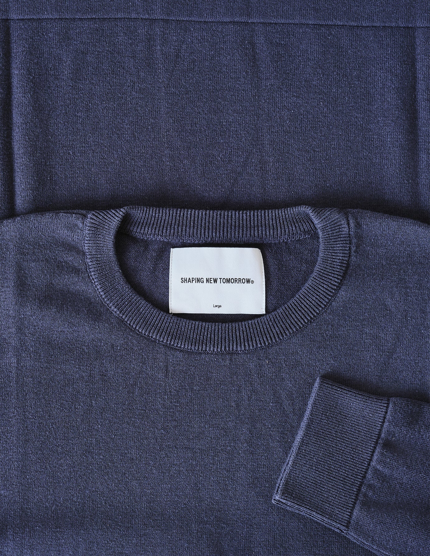 Fine Knit Crewneck Navy