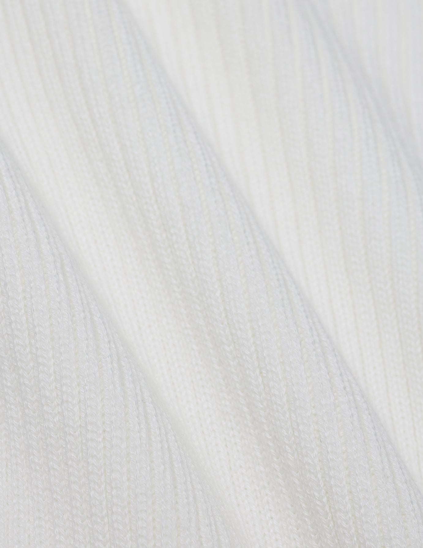 Women's Fine Knit Rib Vest Off White