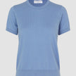 Fine Knit T-shirt Serenity Blue