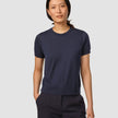 Fine Knit T-shirt Navy